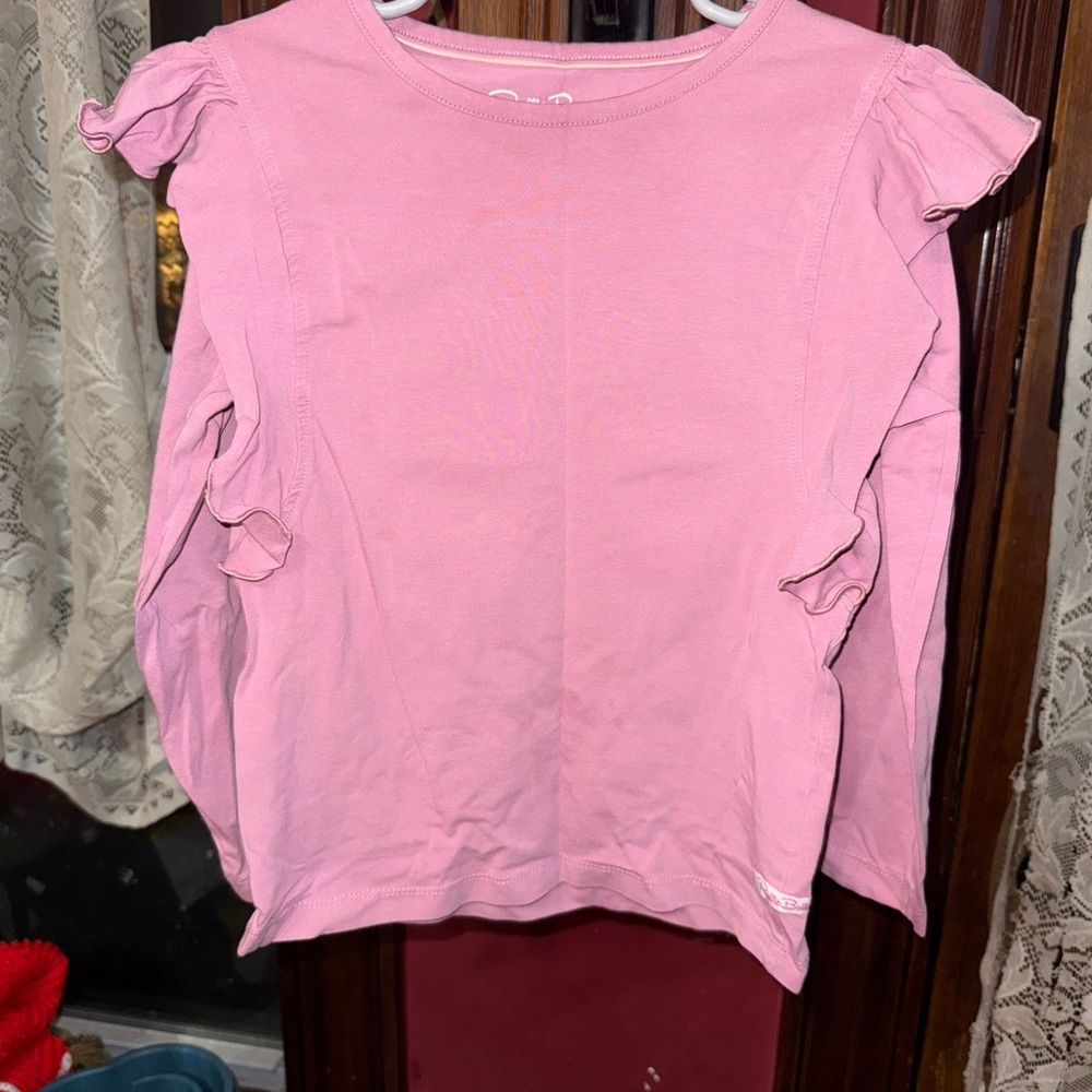 Ruffle Butts Girls Long Sleeve with Ruffled Shoulders